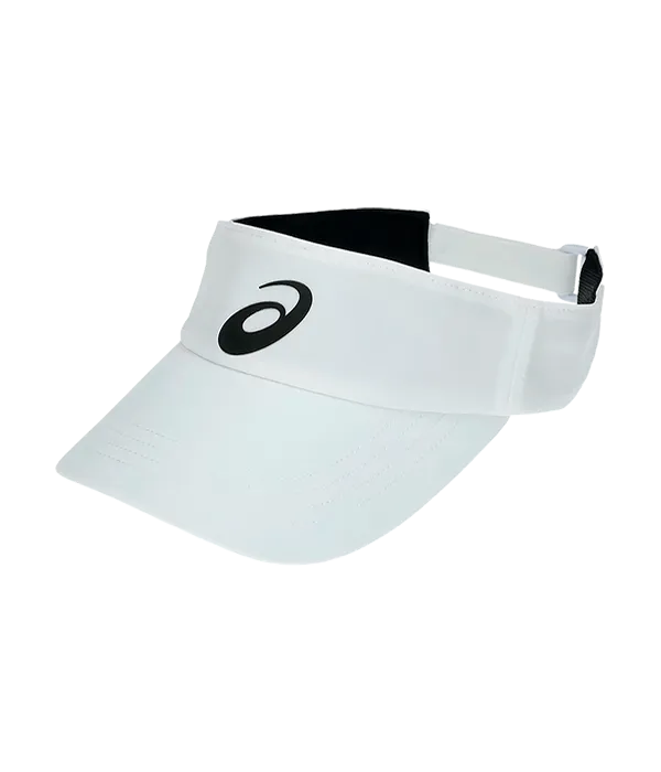 ASICS LARGE LOGO PERFORMANCE VISOR - WHITE