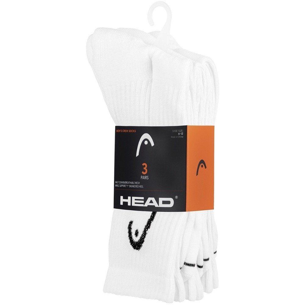 HEAD TENNIS PERFORMANCE SHORT CREW SOCKS 3P – WHITE