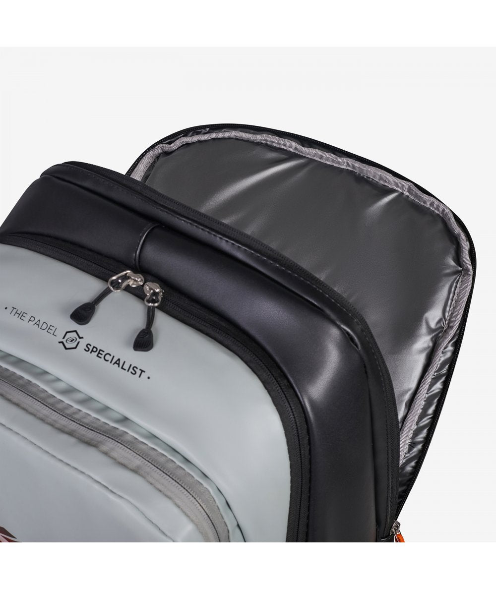 MOCHILA BULLPADEL HACK GRIS VERDOSO