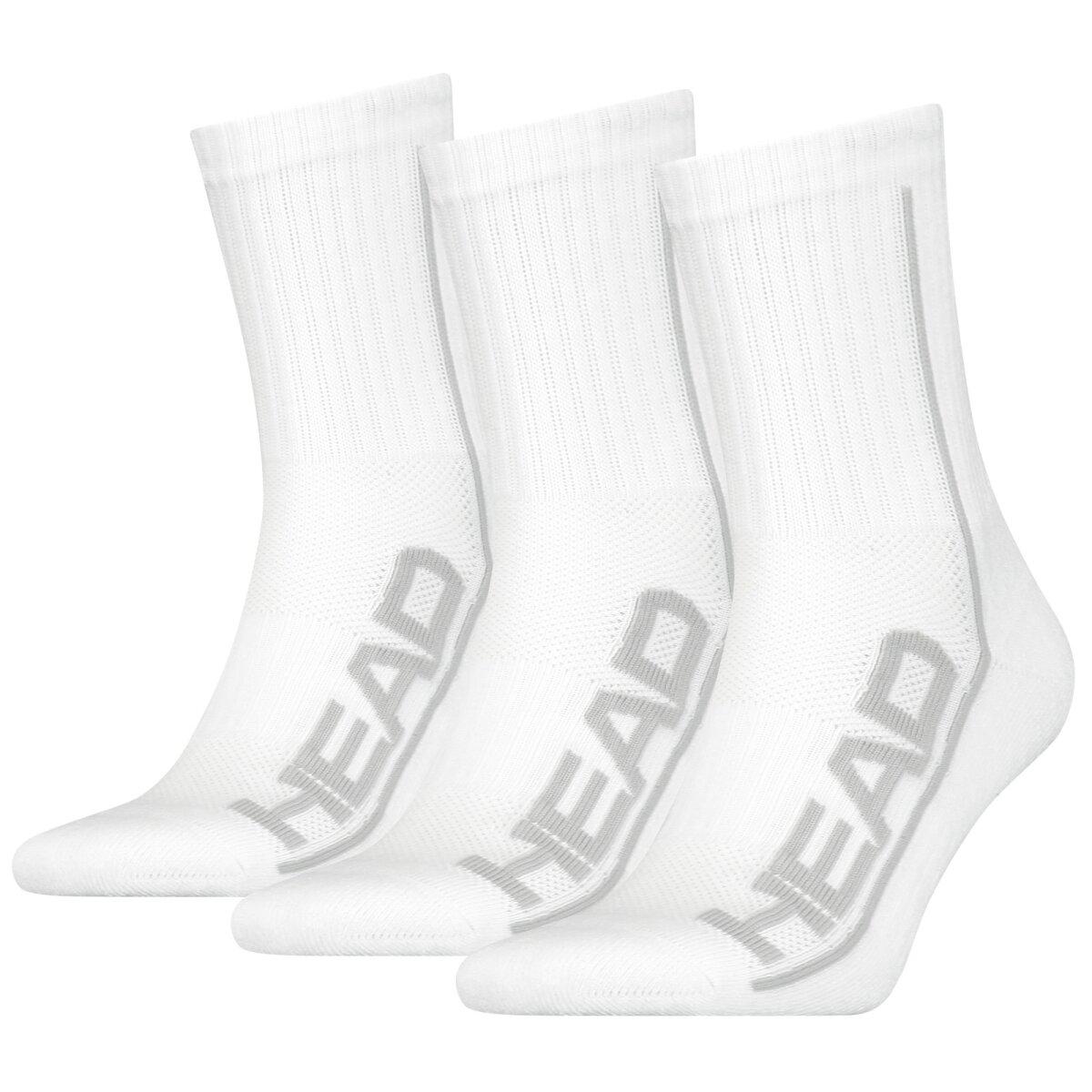 HEAD TENNIS PERFORMANCE SHORT CREW SOCKS 3P – WHITE